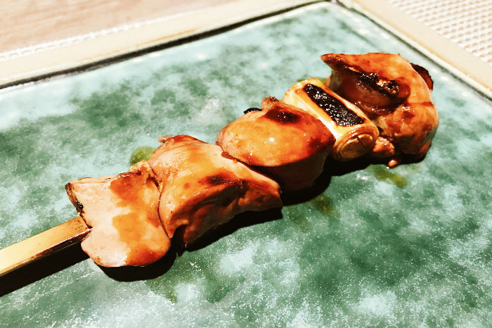 chicken liver yakitori
