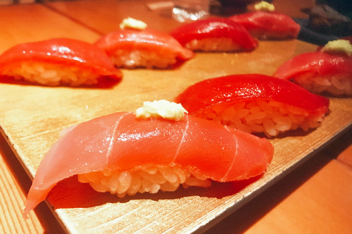 tuna sushi platter