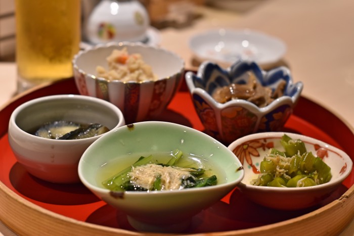 Small dishes in Kyoto