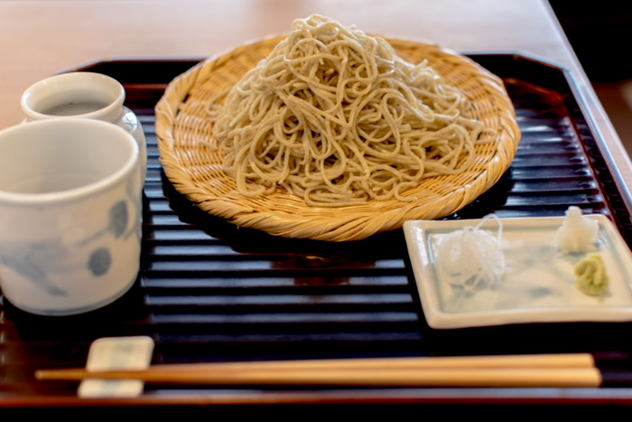 Soba noodles in Kyoto