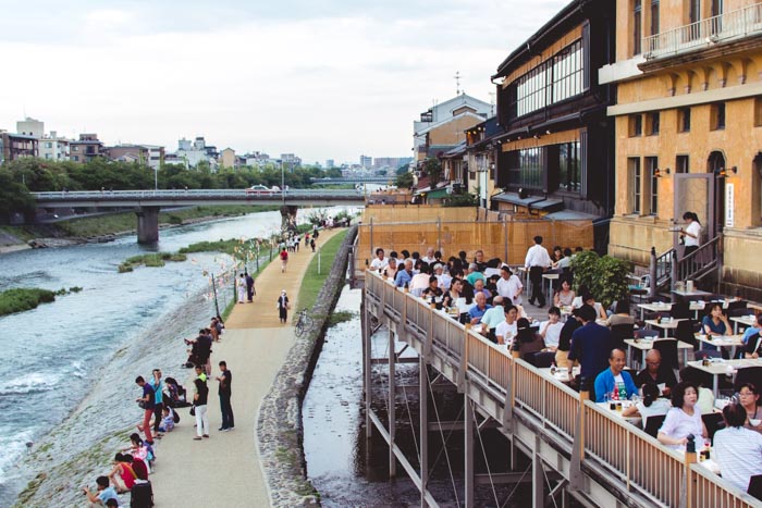 Kamo River in Kyoto