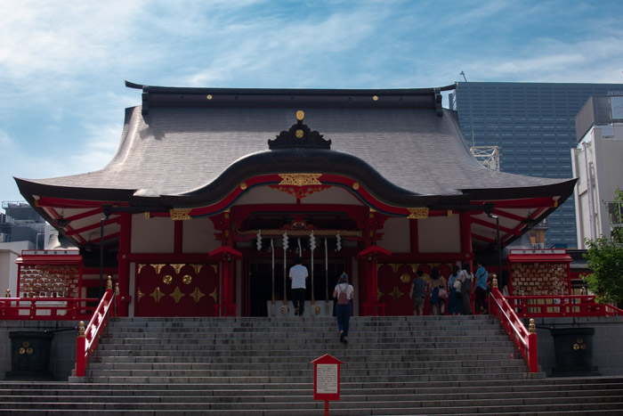 Hanazono shrine in Shinjuku.