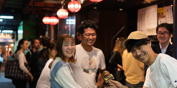 Izakaya with a group in Tokyo