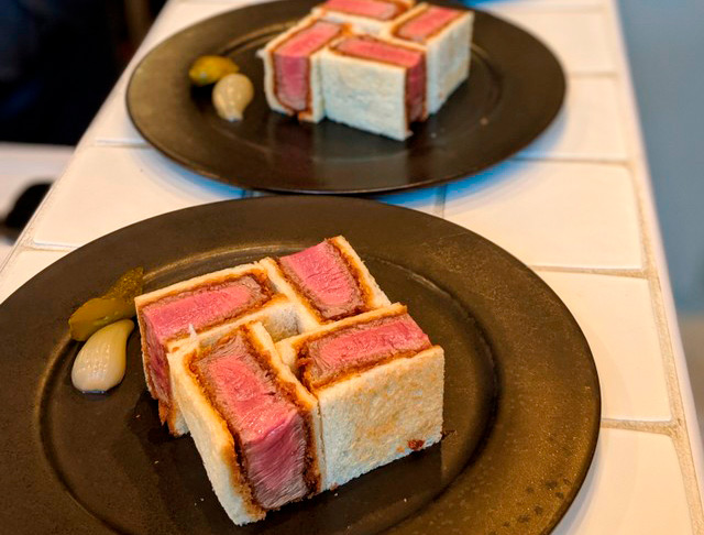 Wagyu Katsu Sandwich in Tokyo