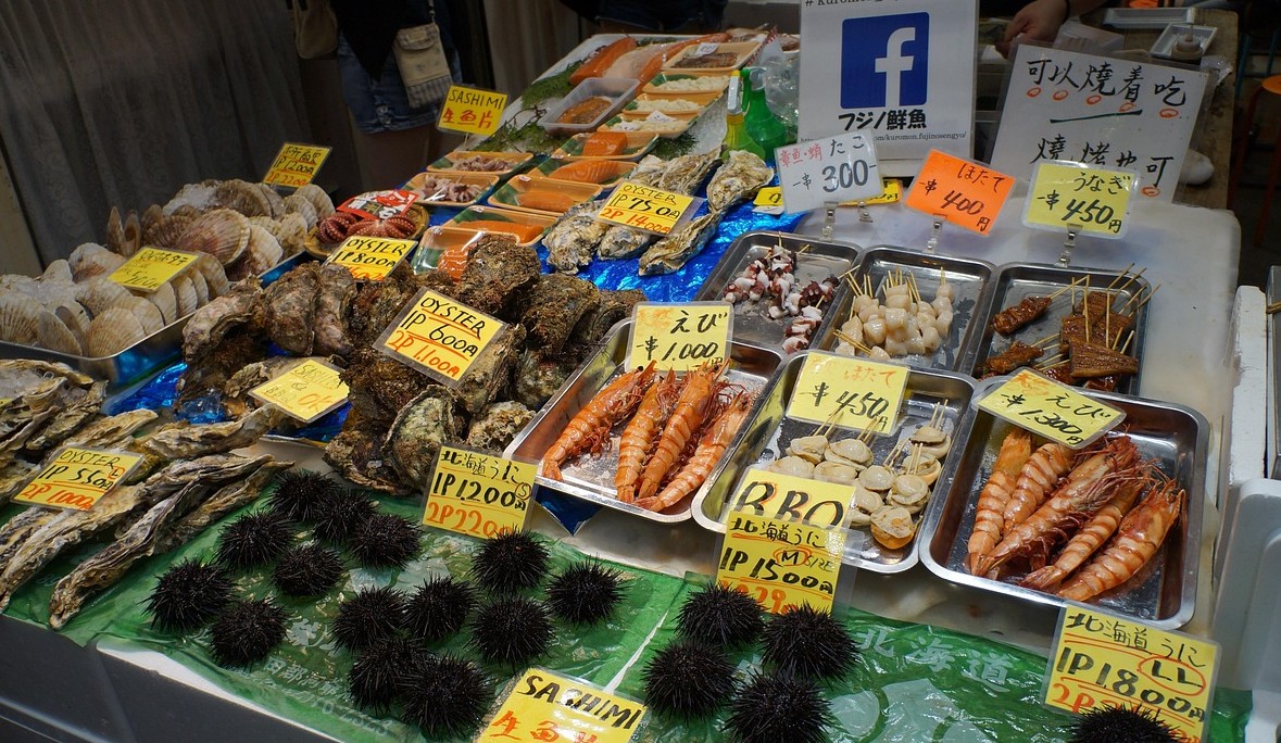 Kuromon Market fresh seafood