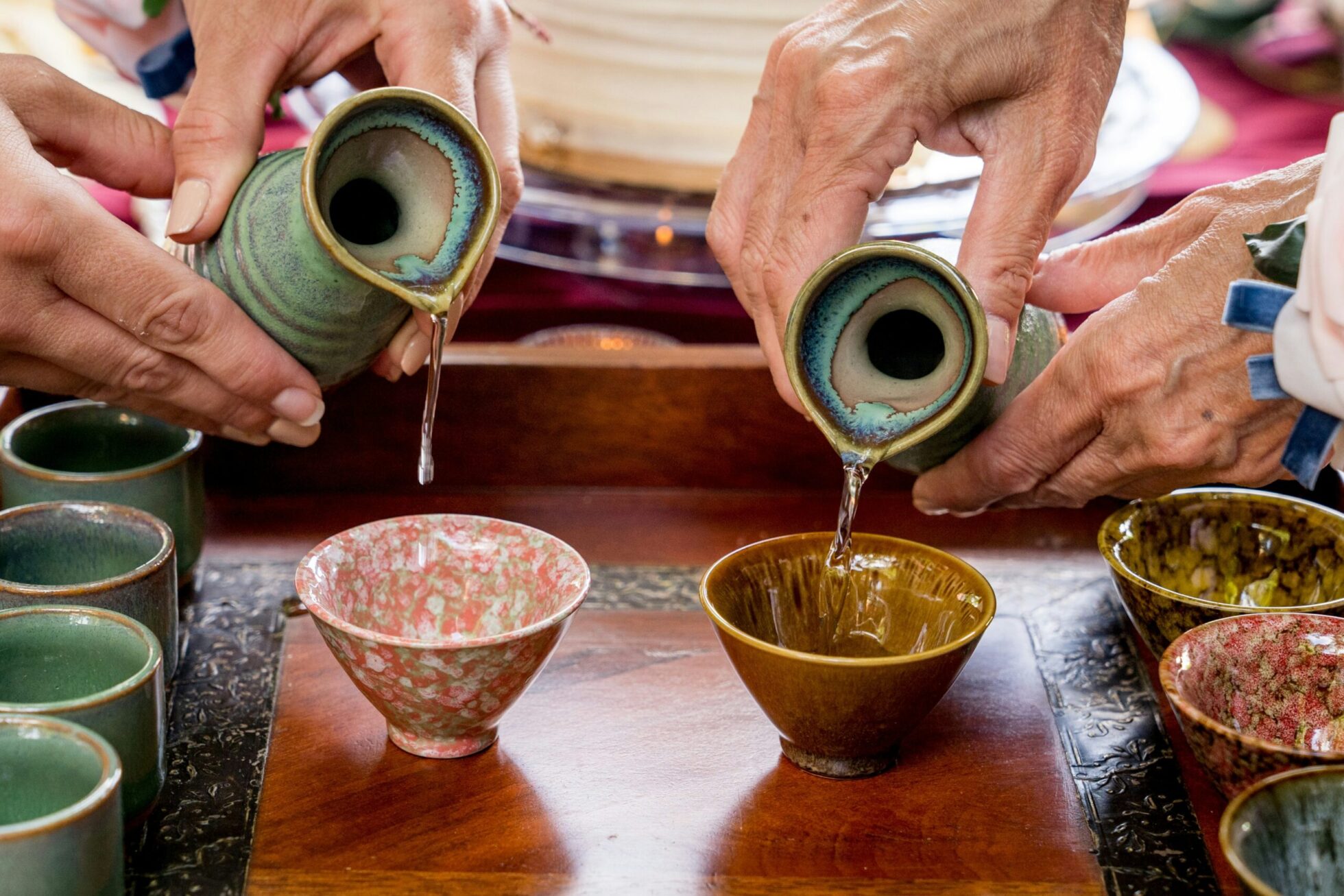 Sake pouring by Frederick Sake pouring by Frederick
