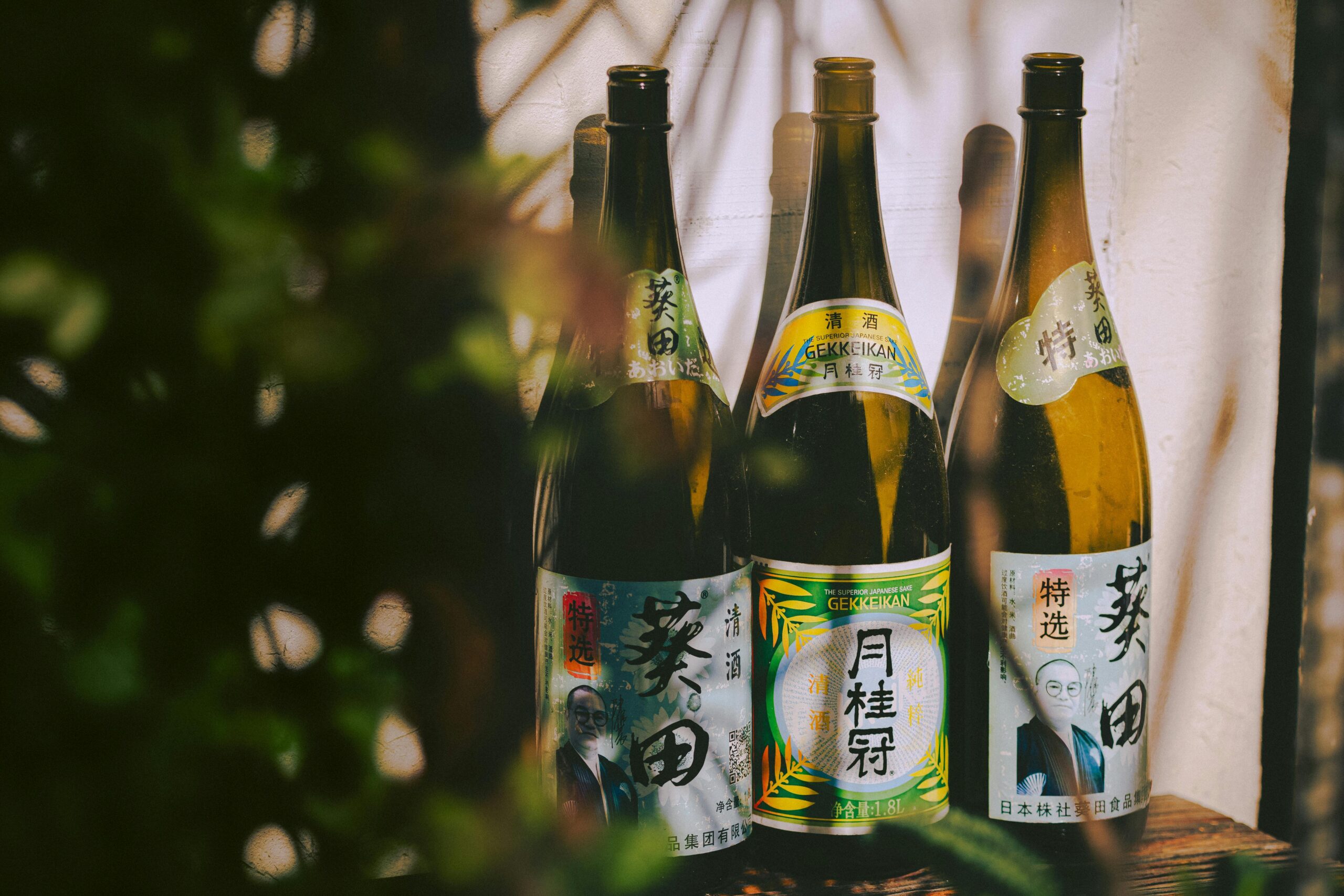 Sake bottles by Matthew Jesus