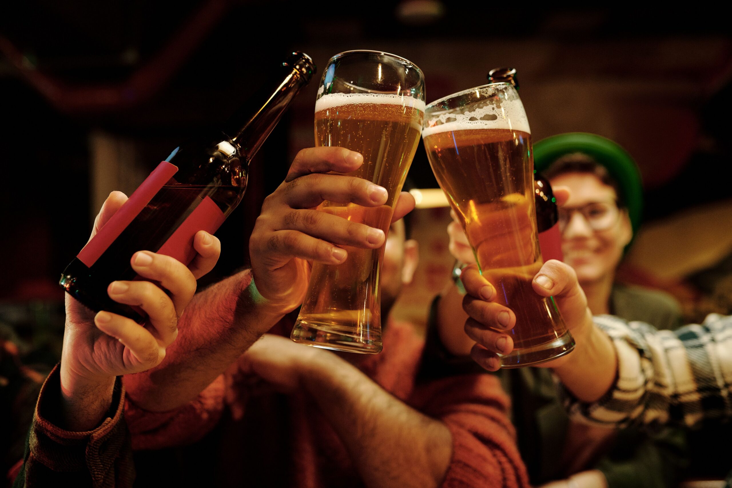 Cheers with drinks by Darlene Alderson